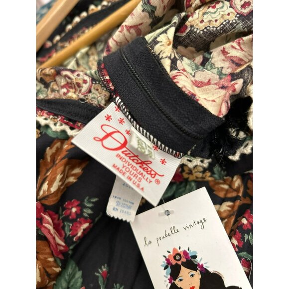 La Poubelle Vintage One of a Kind Floor Length Bohemian Floral Maxi Dress Small - Picture 9 of 9